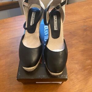 Black Platform Espadrilles with Chunky Sole